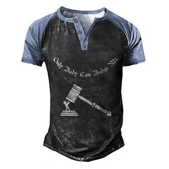 Only Judy Can Judge Me Graphic Design Printed Casual Daily Basic Men's Henley Shirt Raglan Sleeve 3D Print T-shirt - Thegiftio UK