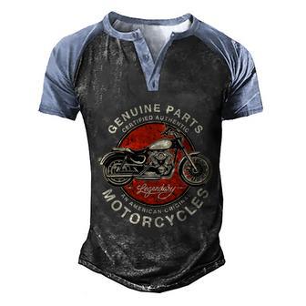 Original Motorcycles Graphic Design Printed Casual Daily Basic Men's Henley Shirt Raglan Sleeve 3D Print T-shirt - Thegiftio UK