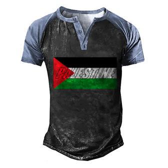Palestina Free Palestine Gaza Palestinian Meaningful Gift Graphic Design Printed Casual Daily Basic Men's Henley Shirt Raglan Sleeve 3D Print T-shirt - Thegiftio UK