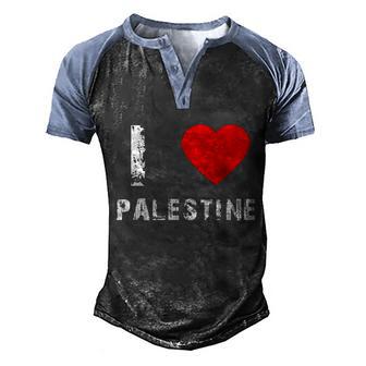 Palestina Free Palestine Gaza Palestinian Meaningful Gift Graphic Design Printed Casual Daily Basic V2 Men's Henley Shirt Raglan Sleeve 3D Print T-shirt - Thegiftio UK
