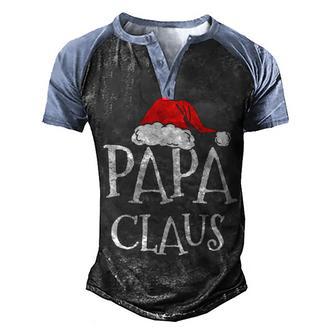 Papa Claus Gift Funny Christmas Santa Graphic Design Printed Casual Daily Basic Men's Henley Shirt Raglan Sleeve 3D Print T-shirt - Thegiftio UK