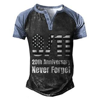 Patriot Day 911 We Will Never Forget Tshirtnever September 11Th Anniversary Men's Henley Shirt Raglan Sleeve 3D Print T-shirt - Thegiftio UK