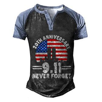 Patriot Day We Will Never Forget Graphic Design Printed Casual Daily Basic Men's Henley Shirt Raglan Sleeve 3D Print T-shirt - Thegiftio UK