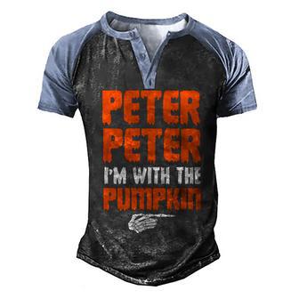 Peter Peter Im With The Pumpkin Graphic Design Printed Casual Daily Basic Men's Henley Shirt Raglan Sleeve 3D Print T-shirt - Thegiftio UK