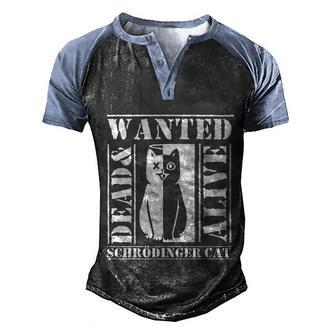Physicists Scientists Schrödingers Katze Cute Gift Men's Henley Shirt Raglan Sleeve 3D Print T-shirt - Monsterry CA