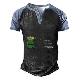 Pickleball Machine Graphic Design Printed Casual Daily Basic Men's Henley Shirt Raglan Sleeve 3D Print T-shirt - Thegiftio UK