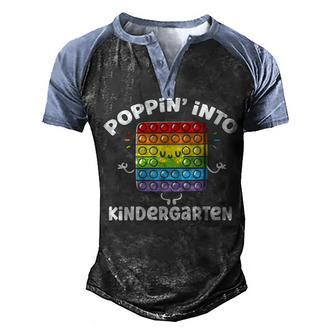 Poppin Into Kindergarten Sensory Fidget Toy Teacher Student Men's Henley Shirt Raglan Sleeve 3D Print T-shirt - Thegiftio UK