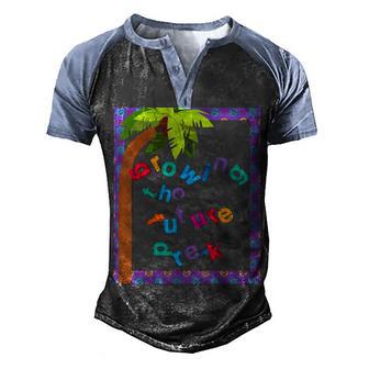 Pre K Team Back To School Growing Future Teacher Gift Men's Henley Shirt Raglan Sleeve 3D Print T-shirt - Thegiftio UK