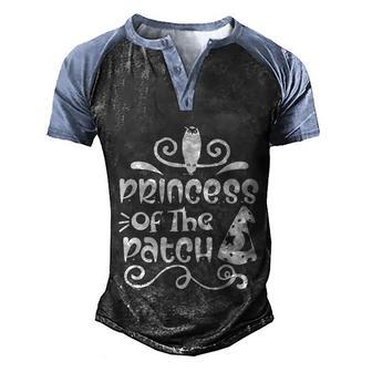 Princess Of The Patch Halloween Quote Graphic Design Printed Casual Daily Basic Men's Henley Shirt Raglan Sleeve 3D Print T-shirt - Thegiftio UK