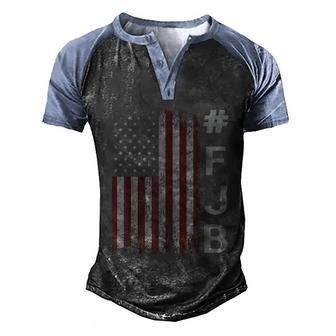 Pro America Usa Us Flag FJB Funny Saying Quote Vintage Graphic Design Printed Casual Daily Basic Men's Henley Shirt Raglan Sleeve 3D Print T-shirt - Thegiftio UK
