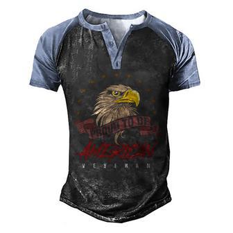 Proud To Be American Graphic Design Printed Casual Daily Basic Men's Henley Shirt Raglan Sleeve 3D Print T-shirt - Thegiftio UK