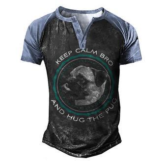 Pug S For Kids Boys And Girls Men's Henley Shirt Raglan Sleeve 3D Print T-shirt - Thegiftio UK