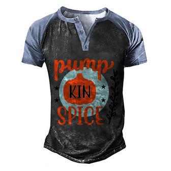 Pumpkin Spice Funny Halloween Quote Graphic Design Printed Casual Daily Basic Men's Henley Shirt Raglan Sleeve 3D Print T-shirt - Thegiftio UK