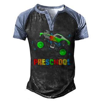 Ready To Crush Pre School Back To School Gift For Boys Men's Henley Shirt Raglan Sleeve 3D Print T-shirt - Thegiftio UK