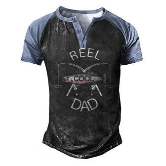 Rell Cool Dad Men's Henley Shirt Raglan Sleeve 3D Print T-shirt - Thegiftio UK