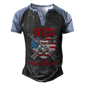 Remember Everyone Deployed Veteran Us Army Veteran Day Graphic Design Printed Casual Daily Basic Men's Henley Shirt Raglan Sleeve 3D Print T-shirt - Thegiftio UK