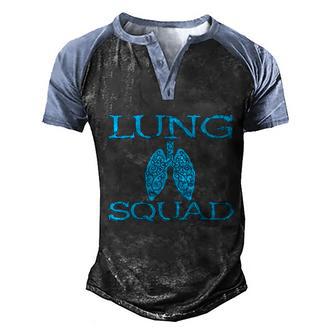 Respiratory Therapist Lung Squad Respiratory Therapy Team Gift Graphic Design Printed Casual Daily Basic Men's Henley Shirt Raglan Sleeve 3D Print T-shirt - Thegiftio UK