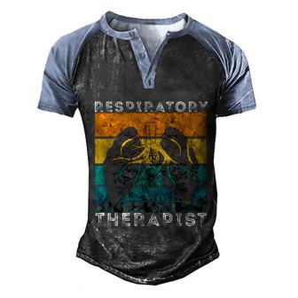 Respiratory Therapist Retro Vintage Lung Doctor Cool Gift Graphic Design Printed Casual Daily Basic Men's Henley Shirt Raglan Sleeve 3D Print T-shirt - Thegiftio UK