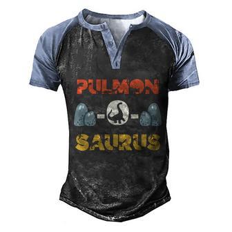Respiratory Therapy Lung Doctor Pulmonary Nurse Dinosaur Rt Gift Graphic Design Printed Casual Daily Basic Men's Henley Shirt Raglan Sleeve 3D Print T-shirt - Thegiftio UK