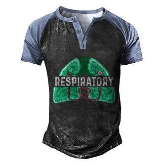 Respiratory Therapy Therapist Meaningful Gift Lungs Doctor Rt Rrt Cool Gift Men's Henley Shirt Raglan Sleeve 3D Print T-shirt - Thegiftio UK