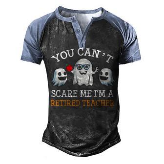Retire Halloween Teacher Funny Men's Henley Shirt Raglan Sleeve 3D Print T-shirt - Thegiftio UK
