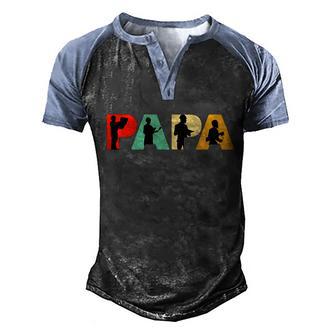 Retro Architect Dad Funny Papa Architect Gift Graphic Design Printed Casual Daily Basic Men's Henley Shirt Raglan Sleeve 3D Print T-shirt - Thegiftio UK