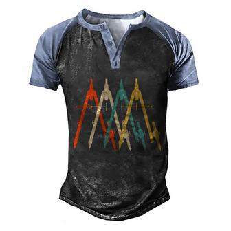 Retro Architecture Architect Gift Graphic Design Printed Casual Daily Basic Men's Henley Shirt Raglan Sleeve 3D Print T-shirt - Thegiftio UK