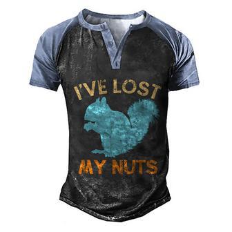 Retro Vasectomy Surgery Squirrel Ive Lost My Nuts Pun Great Gift Graphic Design Printed Casual Daily Basic Men's Henley Shirt Raglan Sleeve 3D Print T-shirt - Thegiftio UK