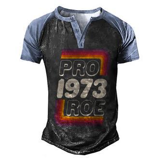 Retro Vintage Pro Roe Graphic Design Printed Casual Daily Basic Men's Henley Shirt Raglan Sleeve 3D Print T-shirt - Thegiftio UK