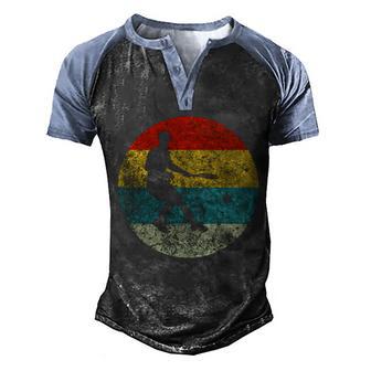 Retro Vintage Tennis Graphic Design Printed Casual Daily Basic V2 Men's Henley Shirt Raglan Sleeve 3D Print T-shirt - Thegiftio UK
