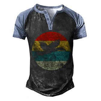 Retro Vintage Toucan Graphic Design Printed Casual Daily Basic Men's Henley Shirt Raglan Sleeve 3D Print T-shirt - Thegiftio UK