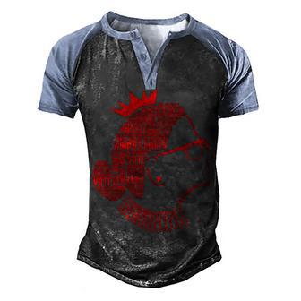 Ruth Bader Ginsburg Face Quotes Red Graphic Design Printed Casual Daily Basic Men's Henley Shirt Raglan Sleeve 3D Print T-shirt - Thegiftio UK