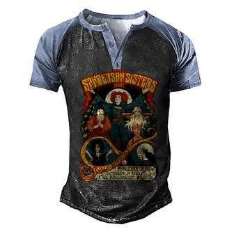 Sanderson Sisters Hocus Pocus Halloween Graphic Design Printed Casual Daily Basic Men's Henley Shirt Raglan Sleeve 3D Print T-shirt - Thegiftio UK