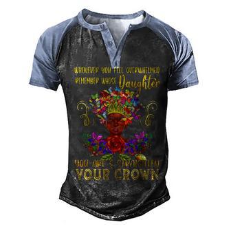 Sassy Black African American Melanin Queen Straighten Crown Graphic Design Printed Casual Daily Basic Men's Henley Shirt Raglan Sleeve 3D Print T-shirt - Thegiftio UK