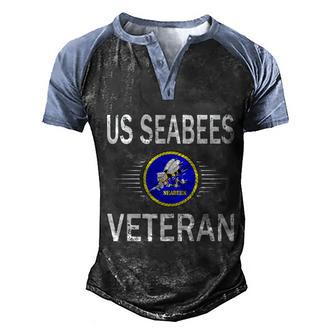 Seabees Veterans Day Us Seabees Veteran Pride Graphic Design Printed Casual Daily Basic Men's Henley Shirt Raglan Sleeve 3D Print T-shirt - Thegiftio UK