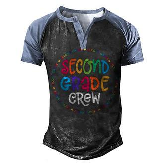 Second Grade Crew T 2Nd Grade Back To School Teacher Men's Henley Shirt Raglan Sleeve 3D Print T-shirt - Thegiftio UK