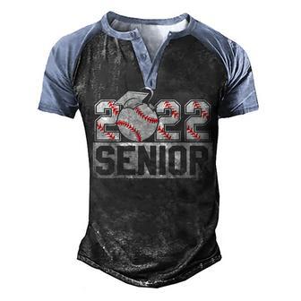Senior 2022 Baseball Player Class Of 2022 Graduate Boys Mom Men's Henley Shirt Raglan Sleeve 3D Print T-shirt - Thegiftio UK