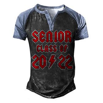 Senior 2022 Class Of 2022 Senior Graduation Gift Men's Henley Shirt Raglan Sleeve 3D Print T-shirt - Thegiftio UK