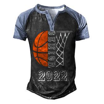Senior 2022 Graduation Basketball Player Gift Men's Henley Shirt Raglan Sleeve 3D Print T-shirt - Thegiftio UK