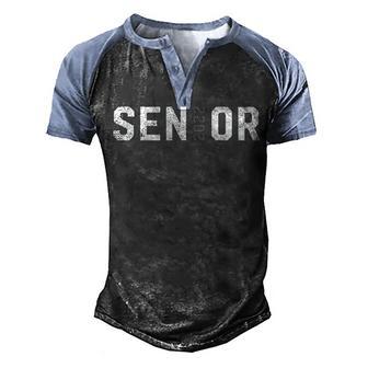 Senior 2022 Graduation Gift 10 Men's Henley Shirt Raglan Sleeve 3D Print T-shirt - Thegiftio UK