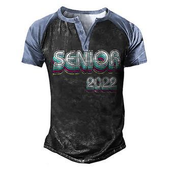 Senior 2022 Graduation Gift 4 Men's Henley Shirt Raglan Sleeve 3D Print T-shirt - Thegiftio UK