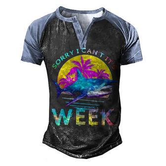 Shark Funny T Sharks Fan Men's Henley Shirt Raglan Sleeve 3D Print T-shirt - Thegiftio UK