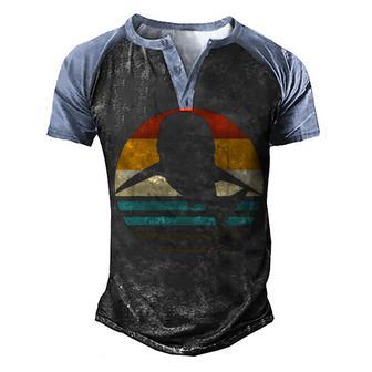 Shark Shark Shark Fish Retro Gift For Divers Men's Henley Shirt Raglan Sleeve 3D Print T-shirt - Thegiftio UK