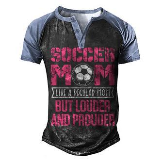 Soccer Mom Gift Graphic Design Printed Casual Daily Basic Men's Henley Shirt Raglan Sleeve 3D Print T-shirt - Thegiftio UK