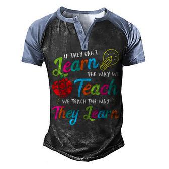 Sped Teacher Gift Cute Special Education Sped Men's Henley Shirt Raglan Sleeve 3D Print T-shirt - Thegiftio UK
