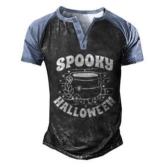 Spooky Halloween Witch Potion Graphic Design Printed Casual Daily Basic Men's Henley Shirt Raglan Sleeve 3D Print T-shirt - Thegiftio UK