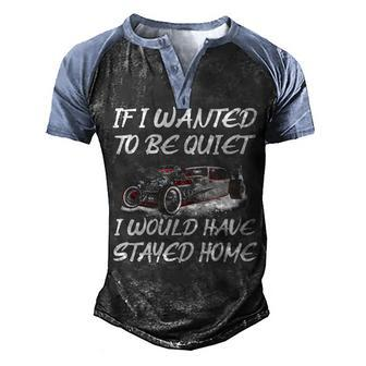 Stayed Home Men's Henley Shirt Raglan Sleeve 3D Print T-shirt - Seseable