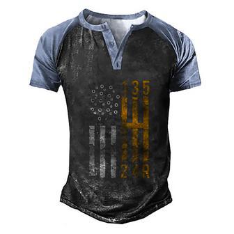 Stick Shift American Flag Muscle Car Mechanic Graphic Design Printed Casual Daily Basic Men's Henley Shirt Raglan Sleeve 3D Print T-shirt - Thegiftio UK