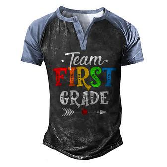 Team First Grade Graphic Design Printed Casual Daily Basic Men's Henley Shirt Raglan Sleeve 3D Print T-shirt - Thegiftio UK