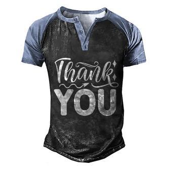 Thank You Halloween Quote Graphic Design Printed Casual Daily Basic Men's Henley Shirt Raglan Sleeve 3D Print T-shirt - Thegiftio UK